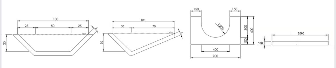 Desenho técnico da MaxGutter